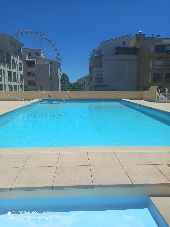 Port Studio Piscine, Parking, Prive,Navette Aeroport Agde Buitenkant foto