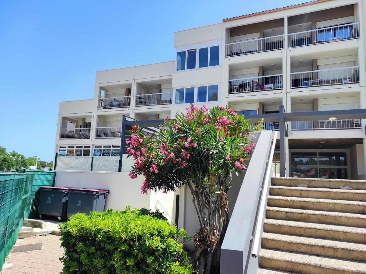 Port Studio Piscine, Parking, Prive,Navette Aeroport Agde Buitenkant foto