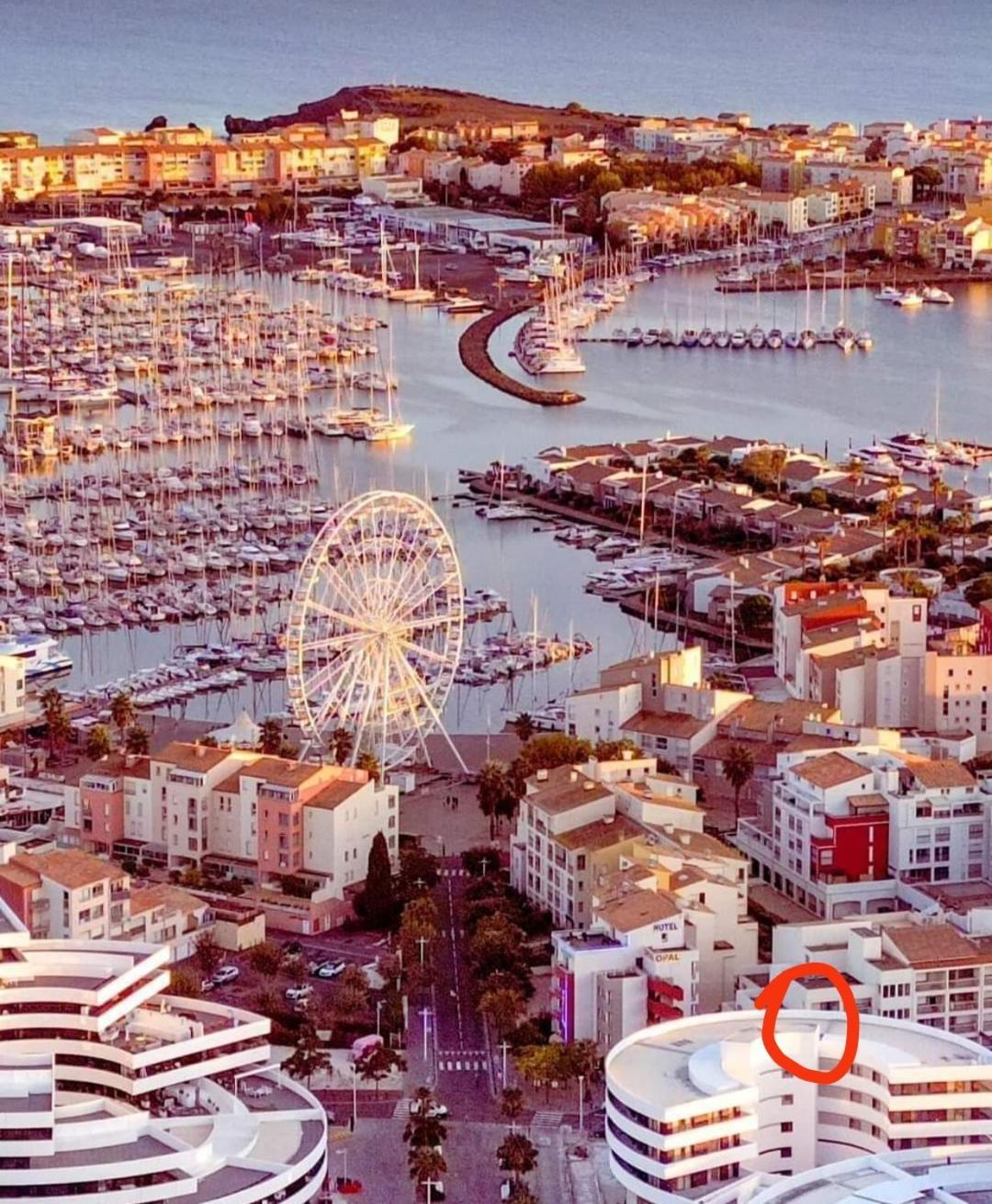 Port Studio Piscine, Parking, Prive,Navette Aeroport Agde Buitenkant foto